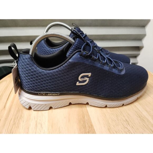 S Sport by Skechers Men’s Size 8 Wide Slip-On Shoes – Blue Memory Foam - Picture 3 of 9